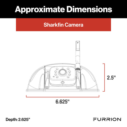 Furrion® - Furrion Vision S+® 7" Monitor and Sharkfin Camera with Bracket #FOS7HTASF