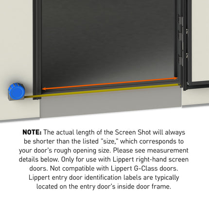 Lippert 730814: Screen Shot Assembly Kit, 28"
