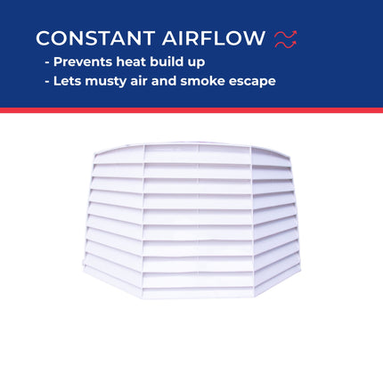 MAXXAIR 00-933081 MAXXAIR II Vent Cover - White