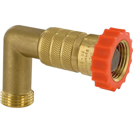 Valterra Brass Standard A01-2222VP Water Regulator 40-50 Psi W/90 Degree Hose Saver Lead Free